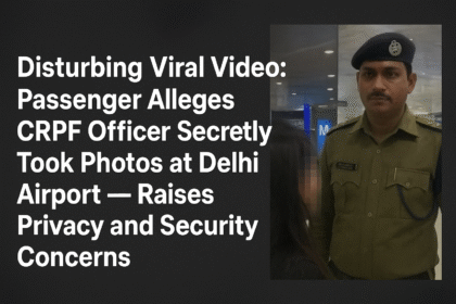 Disturbing Viral Video: Passenger Alleges CRPF Officer Secretly Took Photos at Delhi Airport – Raises Privacy and Security Concerns