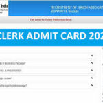sbi clerk admit card 2025