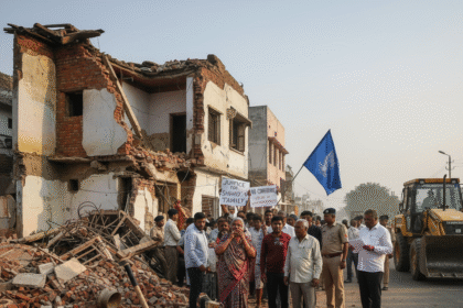 Political Storm in UP as Olympian Mohd Shahid’s Varanasi Home Razed for Road Project