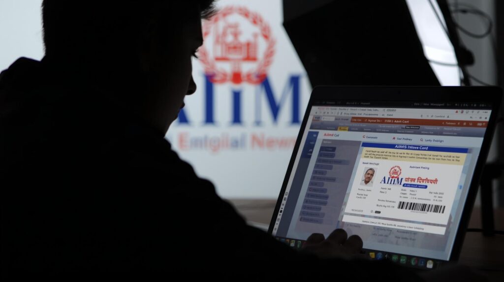 aiims ini cet admit card